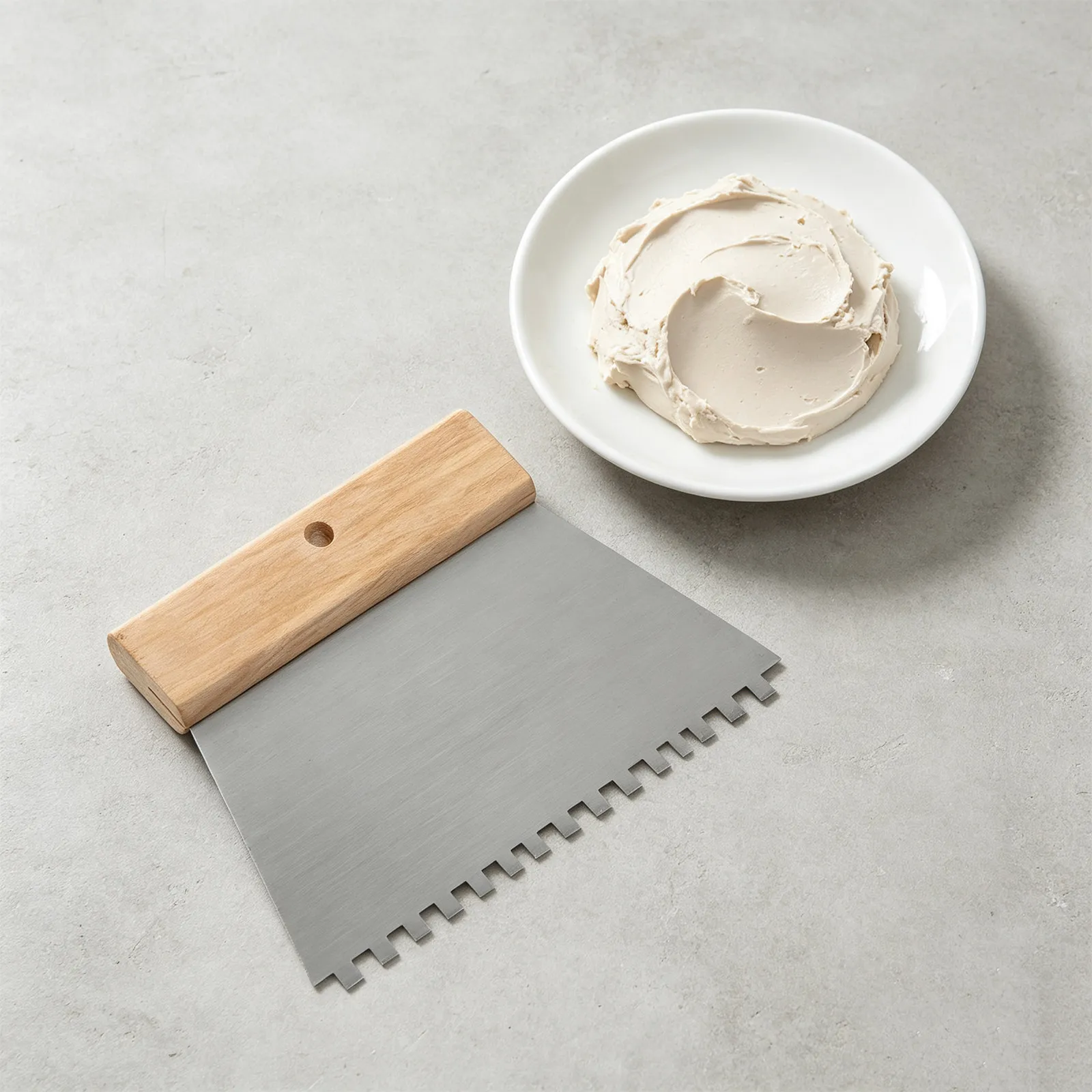 Serrated Edge Wall Scraper Stainless Steel Multi Purpose Putty Knife Scraper Tool for Paint Wallpaper Removal Plaster Smoothing