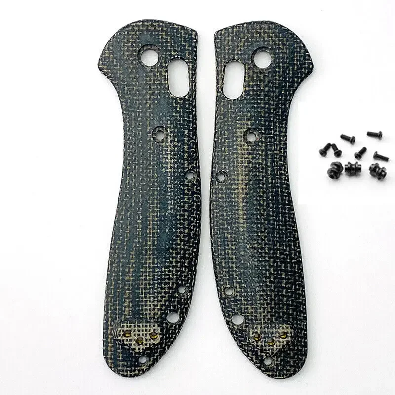 2PCS Custom Handle Patch Micarta Material Scales for Benchmade Griptilian 551