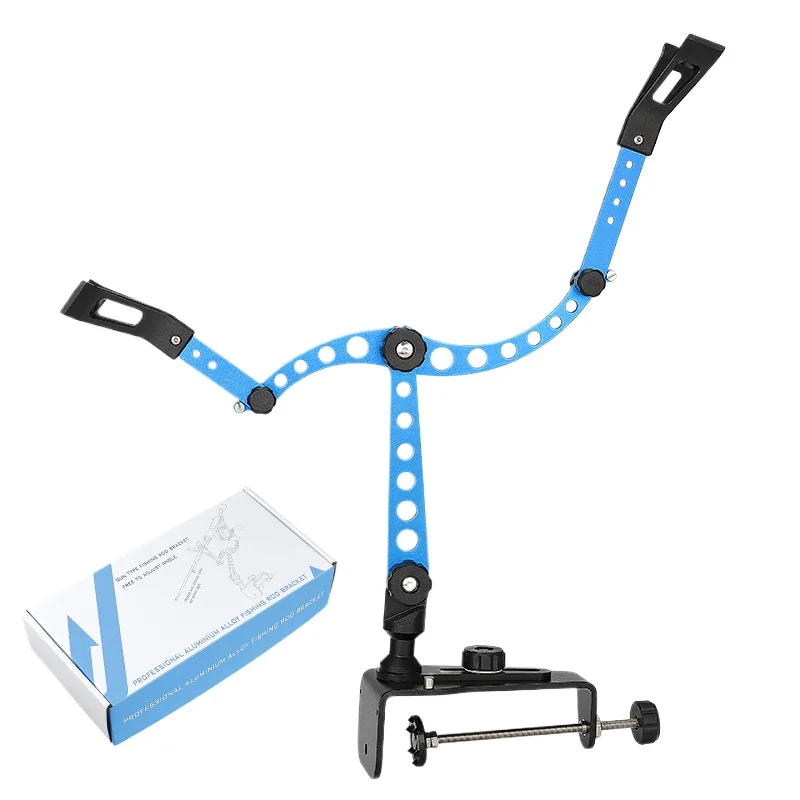 

Multifunctional Aluminum Alloy Fishing Rod Adjustable Raft Fishing Bracket Boat Fishing Battery Bracket Sea Rod Bracket