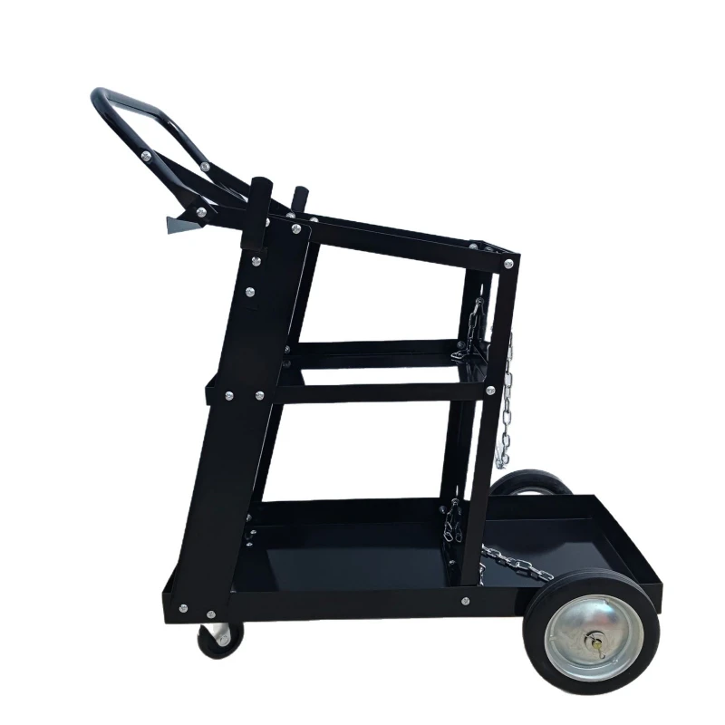 Welding cart, workshop tool cart, three-layer tool storage cart, auto repair and welding locomotive