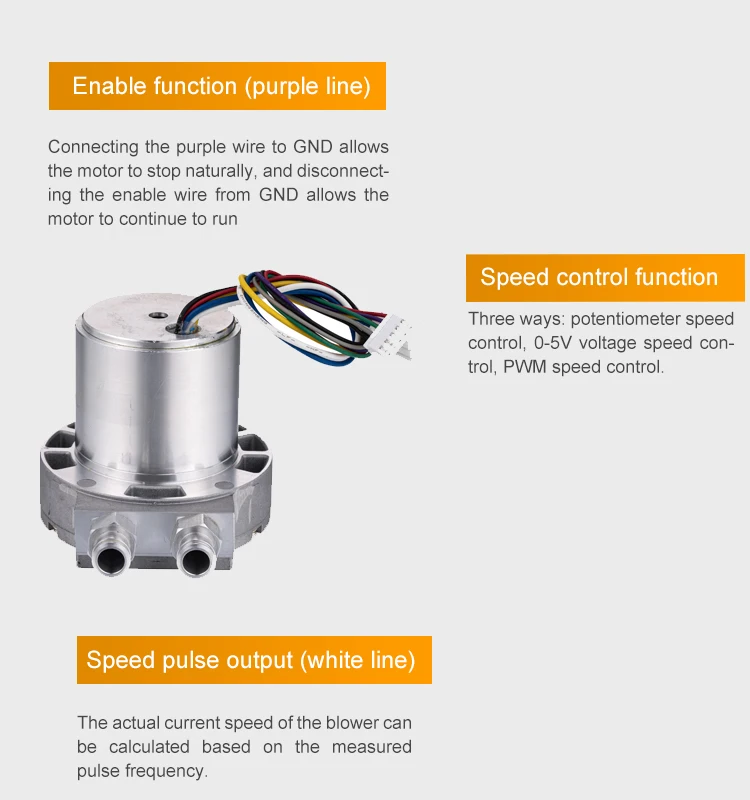 High-Pressure Ring Turbine Air Blower 24v Side Channel Blowers for Medical Use Ceiling Fan Mounted with Ball Bearing