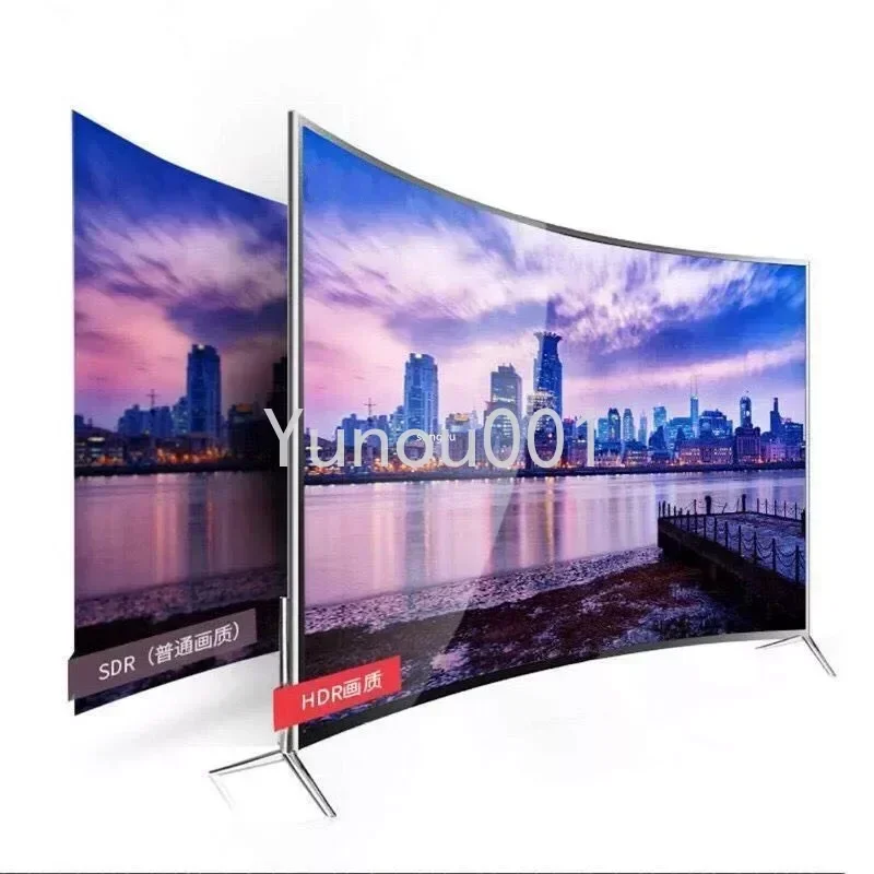 Nowy 55 Cal zakrzywiony telewizor Smart LED 4K Ultra wysokiej rozdzielczości LED TV Wifi USB projektowanie mody wideo 55 Cal Smart TV 4K HD