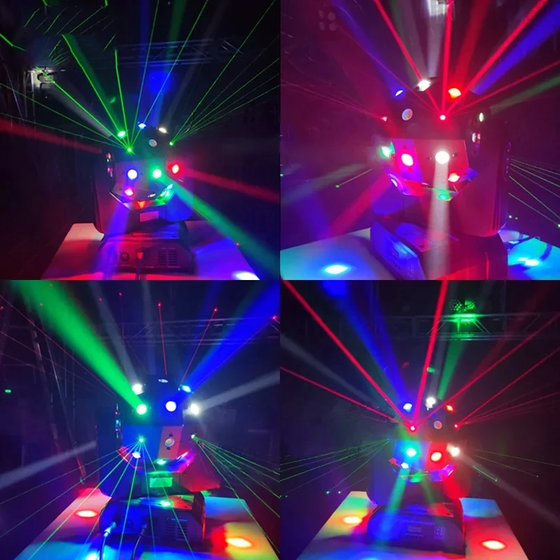 Imagem -06 - Mini Rgb Led Movendo a Cabeça Palco Eefeito Magia Feixe de Futebol Iluminação Estroboscópica em Luz Lavagem para Ktv Discoteca dj Clube Karaoke 16x3w