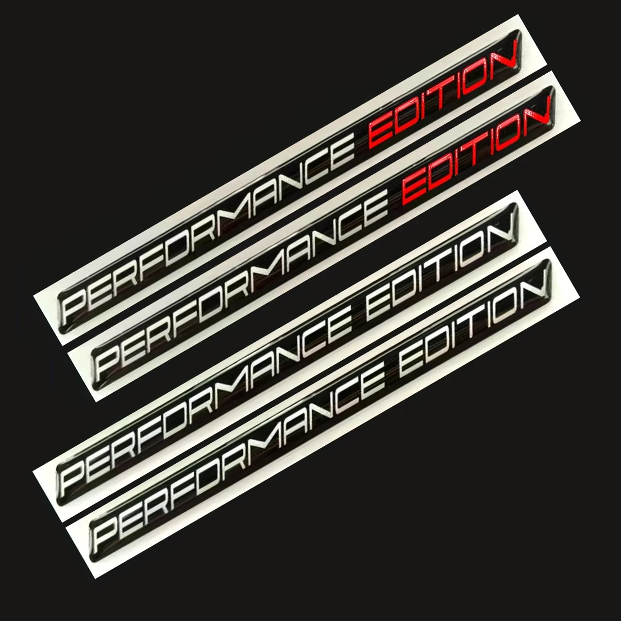 2 Adesivos 3D de Epóxi Edição Performance, Impermeáveis, para Carro, Moto, Caminhão, SUV, Para-lama, Decoração Externa Automotiva