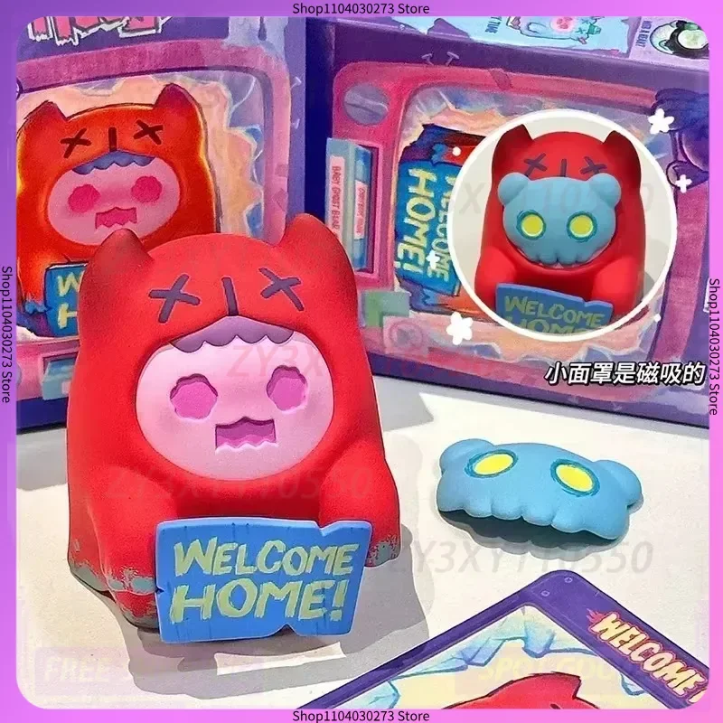Значение единорога ShinWoo Ghost Bear House серии слепая коробка игрушки Kawaii экшн-фигурка аниме мультяшная модель украшения Mystery Box