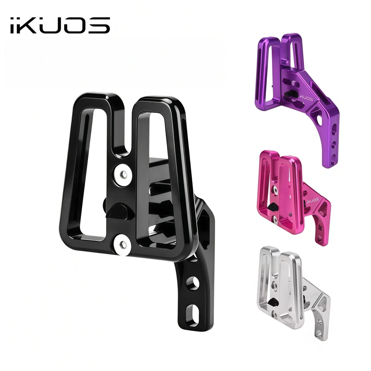 IKUOS PNS03 Erhöhter vorderer Gepäckträgeradapter für Dahon/Brompton/JAVA Neo Falträder – CNC-Aluminium mit integriertem Schnellverschluss – Detail 1