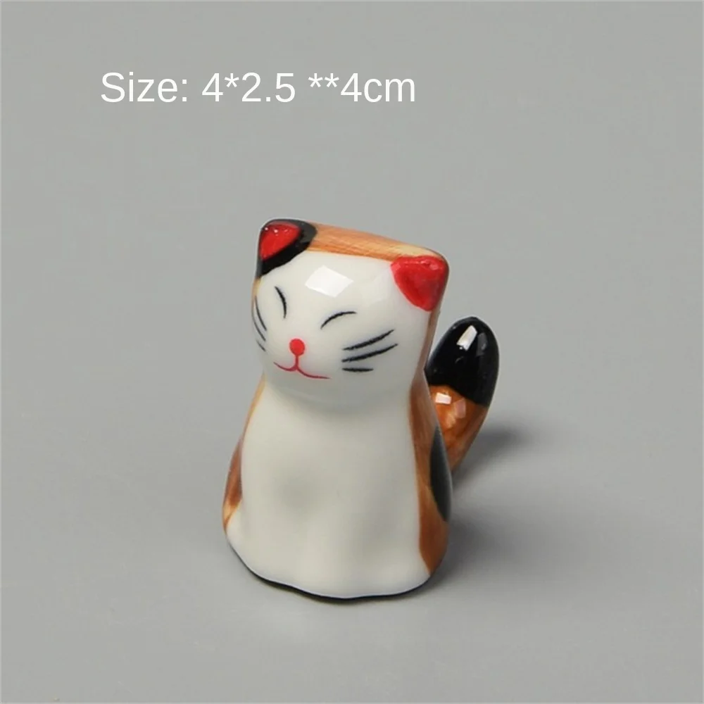 1/2/3PCS Creative Chopstick Rack Practical Table Decoration Cat Lucky Cat Chopsticks Stand Kitchen Decoration Chopsticks Rest