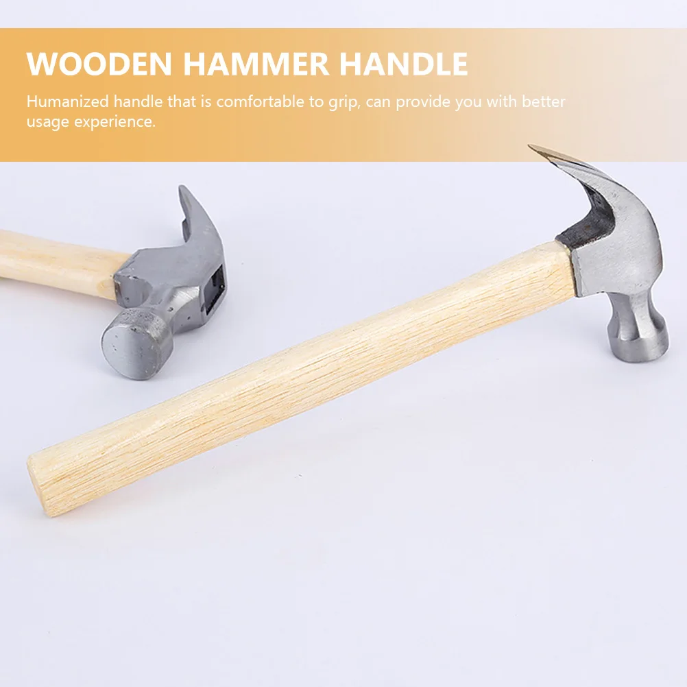 

Wooden Hammer Handle Replacement 1.5P Small Handle 32 36cm Durable Hickory Ergonomic Round Smooth Surface Safe Use