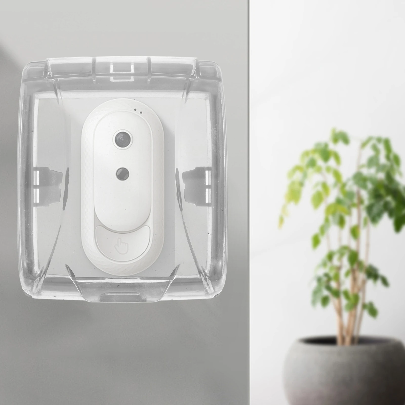 

Universal Transparent Waterproof Doorbell Cover Rainproof Splashproof Shield Weatherproof Box For Outdoor Keypad Fingerprint