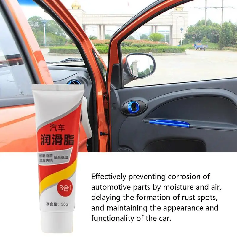 Carro óleo lubrificante para porta alça janela Strip, graxa de longa duração, Sunroof Track Slide graxa lubrificante, 50ml