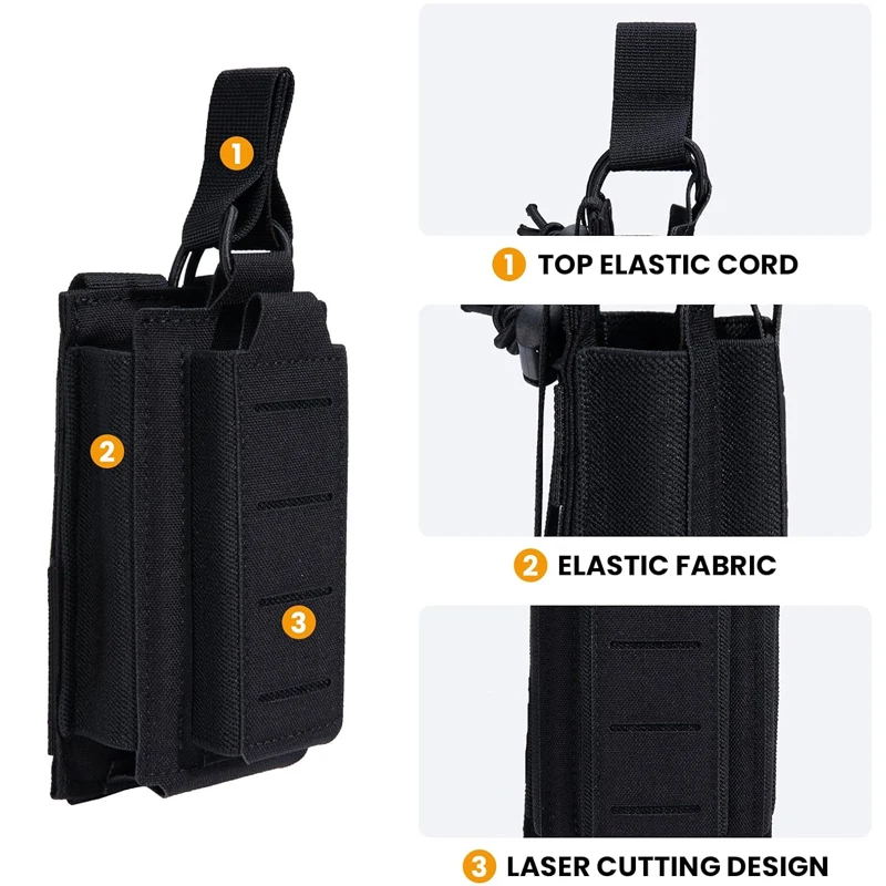 Tactische Open-Top Single Molle Mag Pouch Voor Pistool Mag Zakje Tactische Tas Accessoires Houder