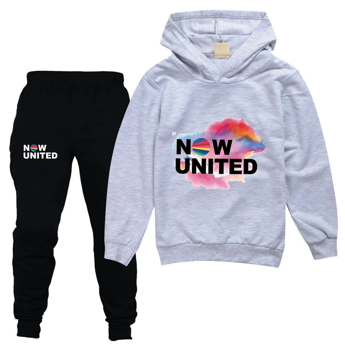 

Now United Children Hooded Shirt Pants Sets Toddler Girl Clothes Cotton Baby Boys Spring Sweatshirt Teens Student Tracksuit 12 T