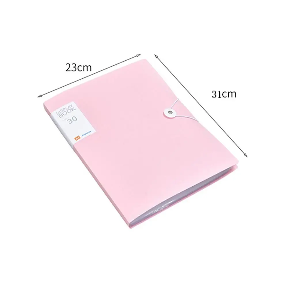 Fashion A4 File Paper Folder Classified Waterproof Document Holder Multifunction Transparent Insert Information Bag Students