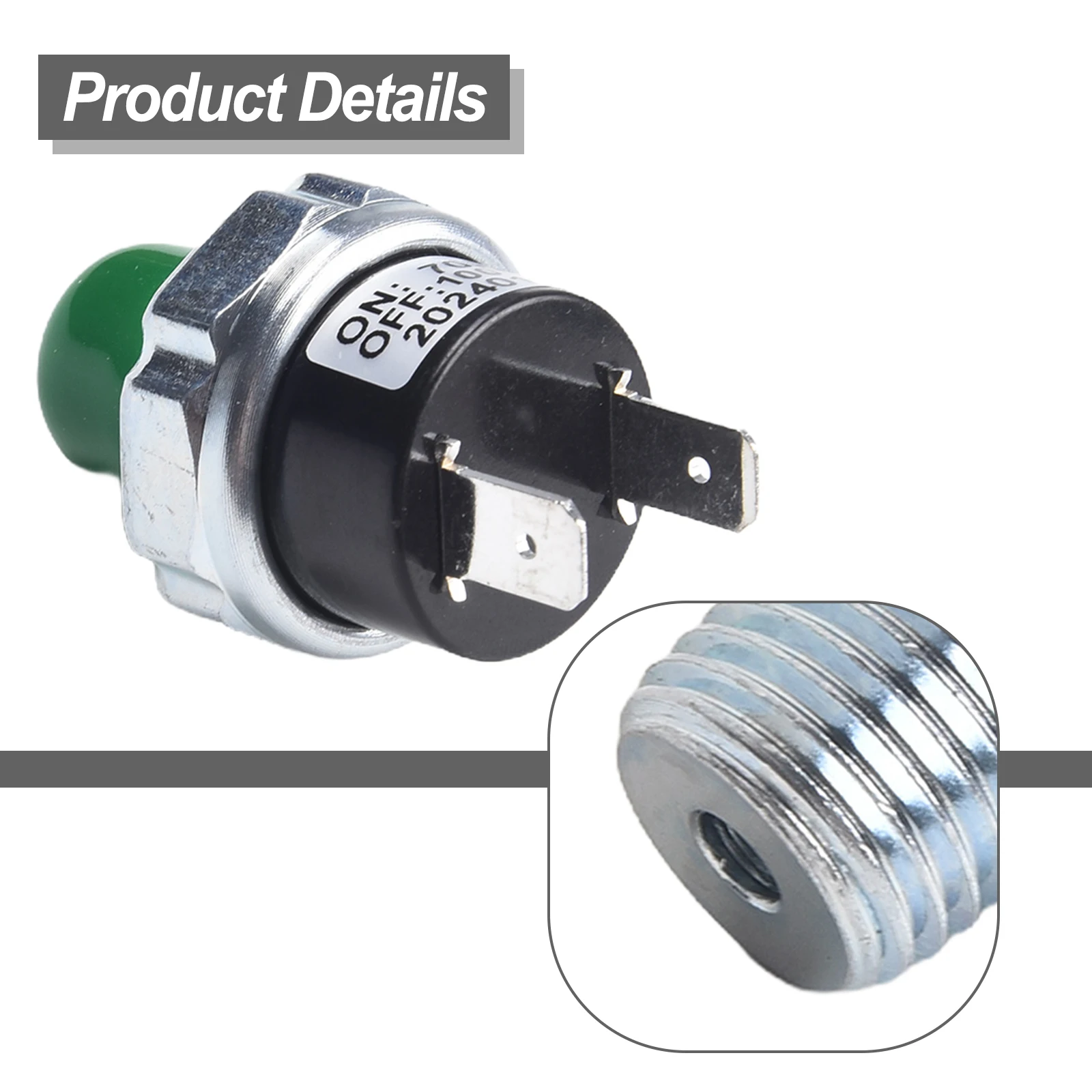 Heavy duty Air Compressor Pressure Switch 20 Amps Rated Current Ensures Effective Pressure Control for Air Suspension