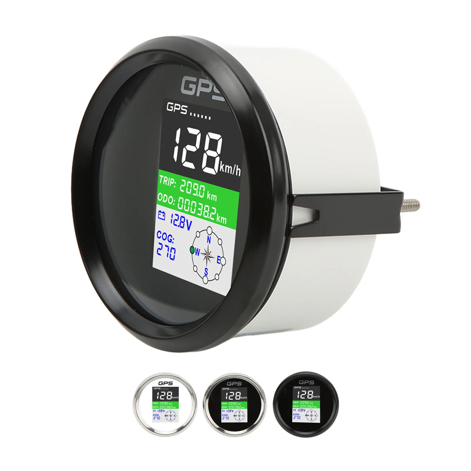 عداد السرعة GPS Km/h عقدة MPH DC9‐32V 85 مللي متر قوارب عداد المسافات متعدد الوظائف IP67 مقاوم للماء للبحرية للدراجات النارية #5