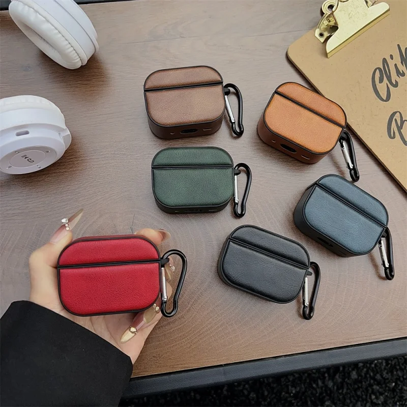 

Luxury business cowhide Earphone Case for Apple AirPods 3 4 Pro Pro 2nd Pro2 alligator Bluetooth headset headphone Cover