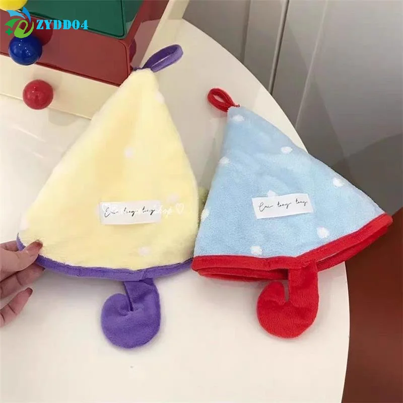 ●1Pcs Mini Umbrella-shaped Hand Towel,  Absorbent , Quick-drying And Thickened Coral Fleece Kitchen Bathroom Towel