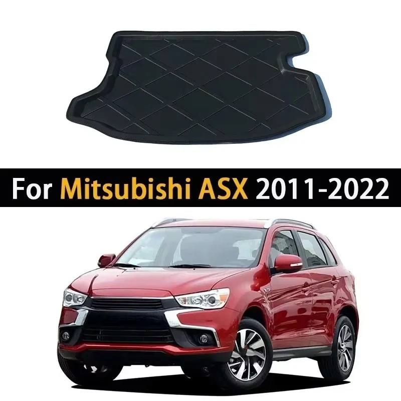 

Car Rear Trunk Mat For Mitsubishi ASX RVR XB 2011-2022 2012 Luggage Tray Protector Waterproof Boot Floor Cargo Covers Accessorie