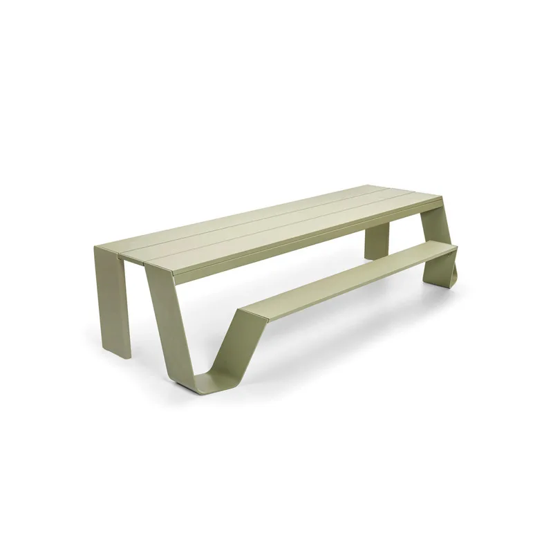

Outdoor Park Table Kit One-piece Bench Seat Hotel Courtyard Villa Terrace Public Combination