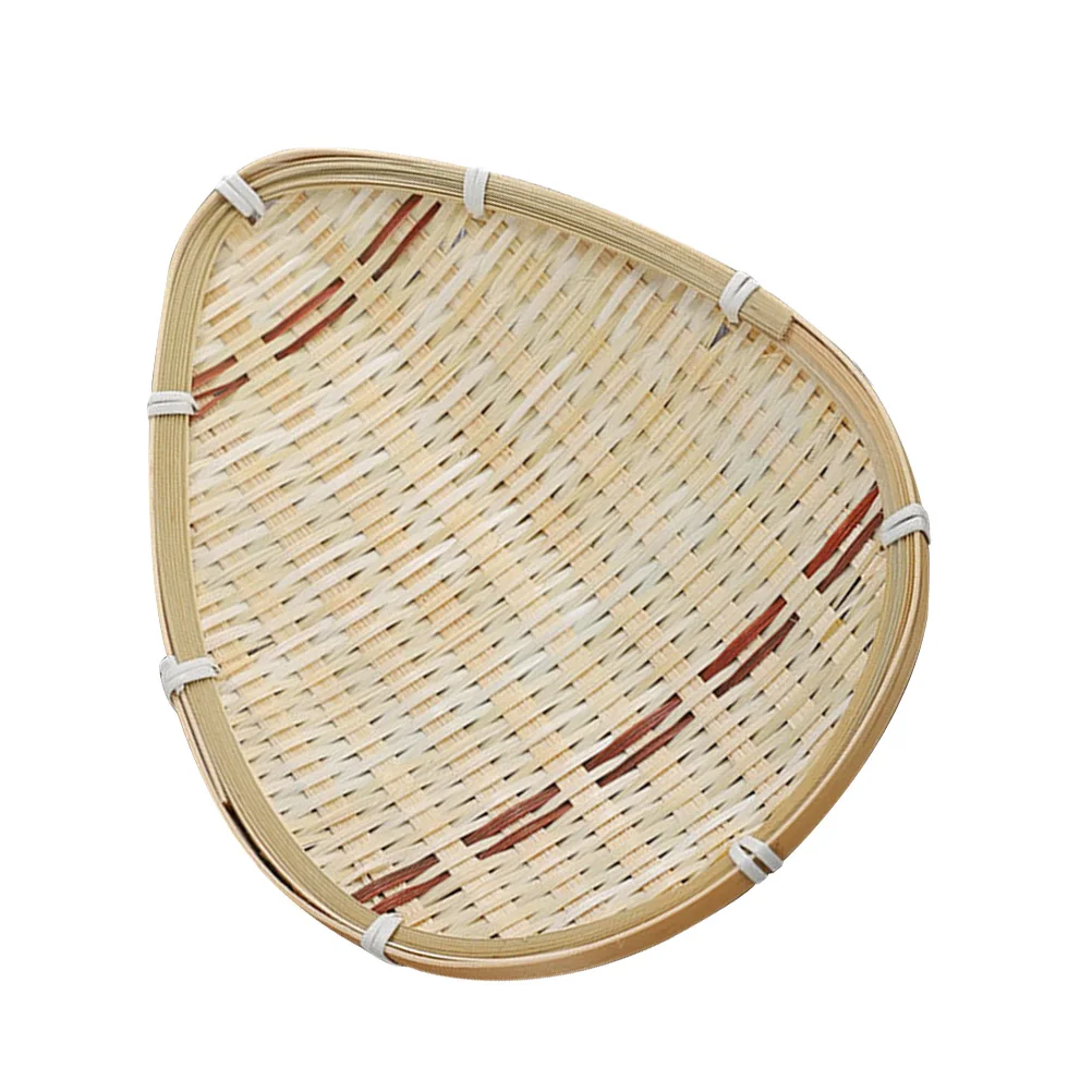 

Bamboo Dim Sum Plate Dried Fruit Tray Snack Dish Container Exquisite Workmanship Practical Use Portable Picnic Outdoor