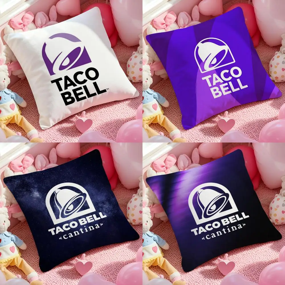 Taco Bell Cushion Cover Pattern Printed Pillowcase For Living Room Sofa Cushion Cover & Bedroom Decor