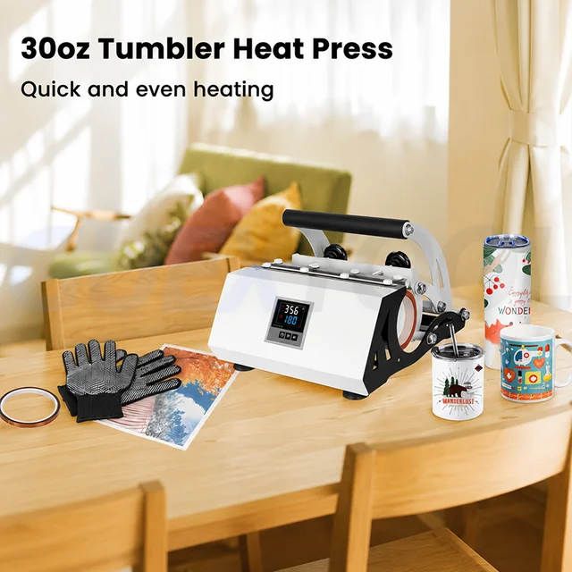 Mug Heat Press Machine Digital Cup Sublimation Printing Machine Heat Transfer Printer for Coffee Mugs DIY Custom Printing
