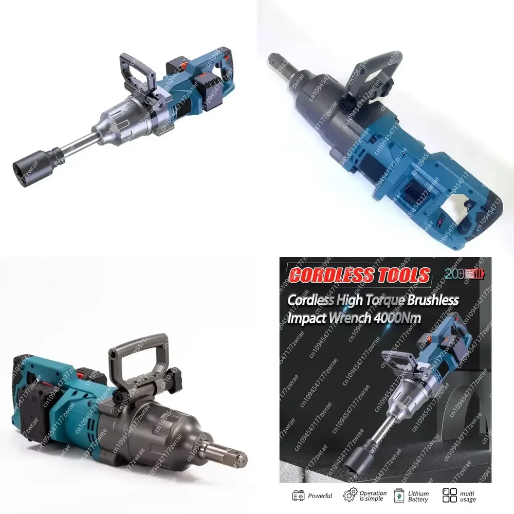 Industrial Heavy-Duty 4000 Nm Brushless Impact Wrench for Truck Tire Repair