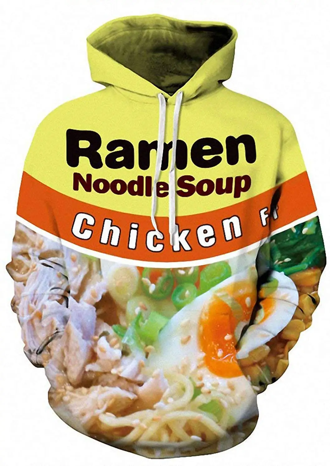 3D Ramen tavuk erişte çorba Hoodie sığır kazak erkekler kadınlar için pamuk sevimli sonbahar kazak Unisex rahat ceket eşofman