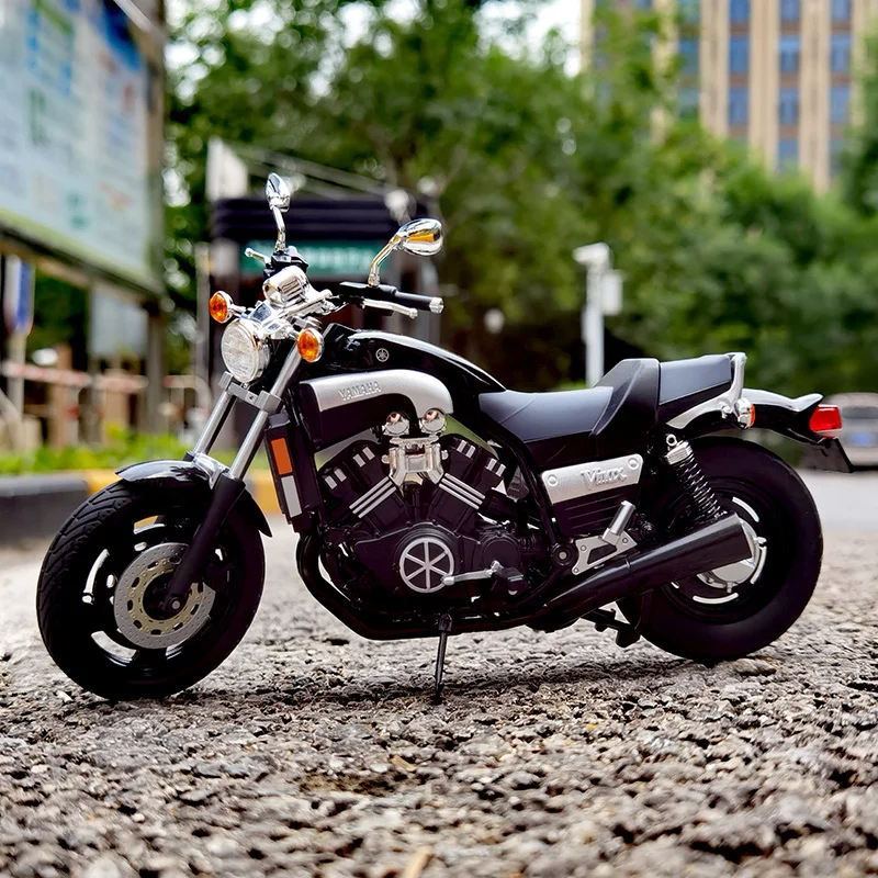 1:12 YAMAHA Vmax Model Motocykla Sportowego z Odlewu Stopu Metalu, Model Motocykla Wyścigowego z Metalu, Wysoka Symulacja, Prezent dla Dzieci