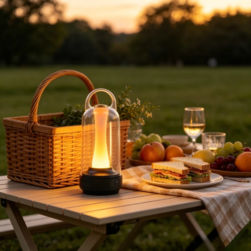 Rechargeable Touch LED Dimmable Candle Room Lamp Waterproof Reading Mood Light for Home Bedside Bar Desk Outdoor Mushroom Lamp - view 2