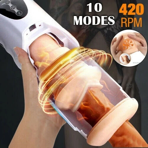 Automatic  Male Masturbation Cup Telescopic Adult Supplies Piston Oral Machine Vacuum Penis Training Pocket Pussy Sex Shop Voice