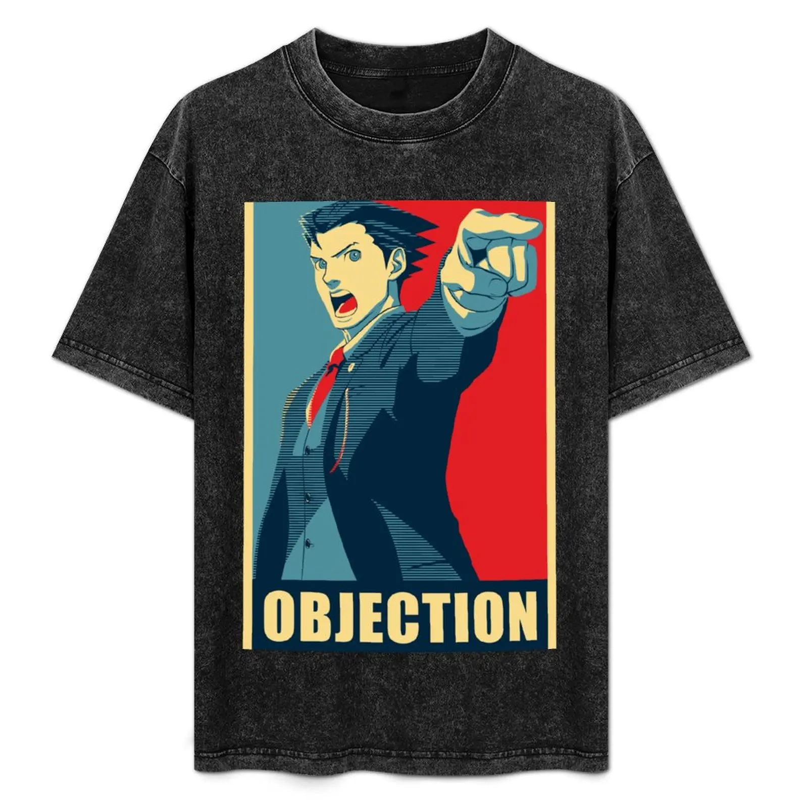 

OBJECTION T-Shirt baggy shirts korean fashion graphic t shirt vintage T-shirts oversize mens t shirt graphic