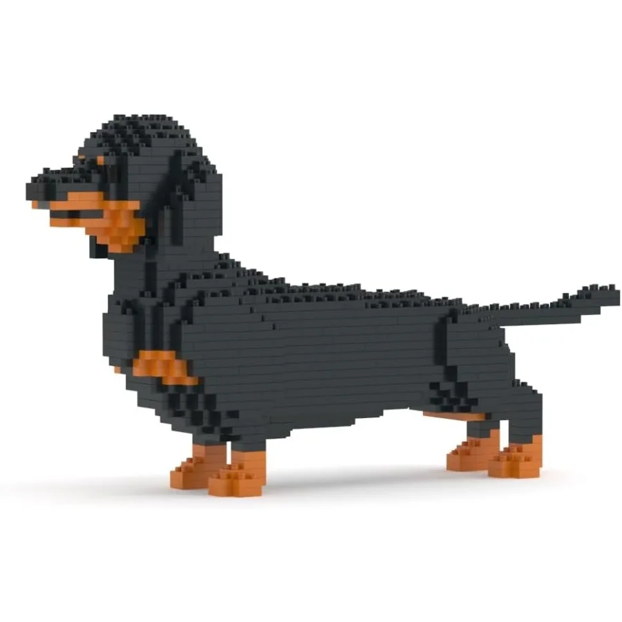 

JEKCA Dachshund 02SM01 Plastic Building Blocks for Dogs Ideal Educational Toy for Ages 14+ Interactive Puzzle Playset for Pet E