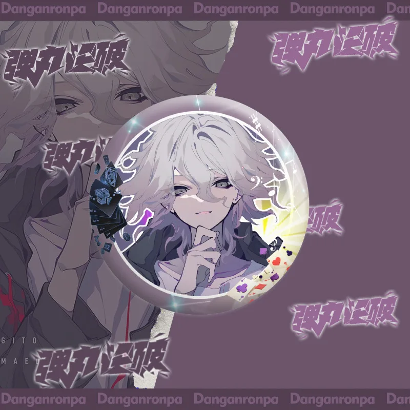 Фигурки Danganronpa Nagito Komaeda Kokichi Oma, металлический значок для косплея, булавки для сумки, рождественский подарок для фанатов, брошь