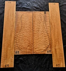 Guitar ball texture water wave texture Quilt sapele side back board wool board full single production materials