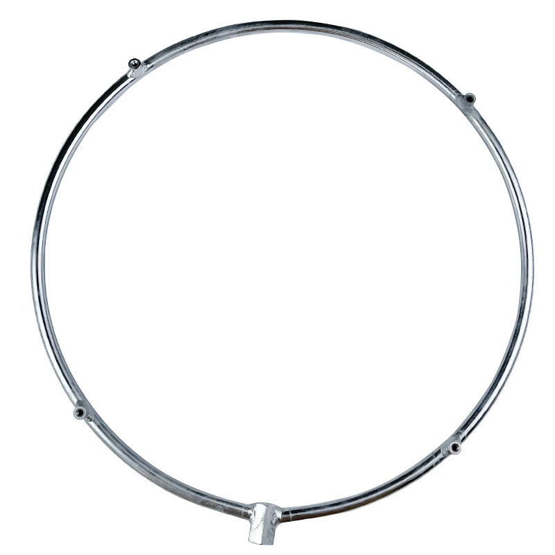 

36CM Stainless Steel Misting Ring For Fan For High Pressure Fog Machine With 4 Nozzles Seats 3/16'' 10-24 UNC