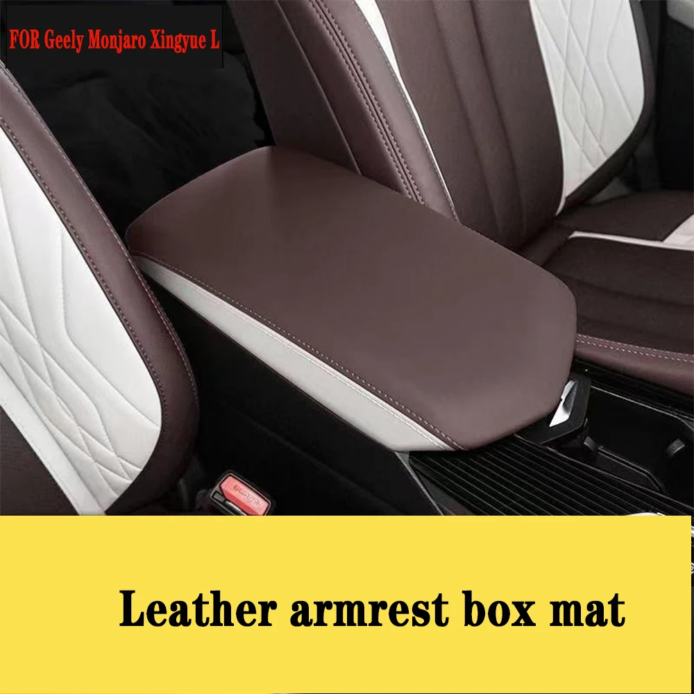 

Car Central Control Armrest Box Leather Protective Cover Interior Auto Accessories For Geely Monjaro KX11 Xingyue L 2021- 2024