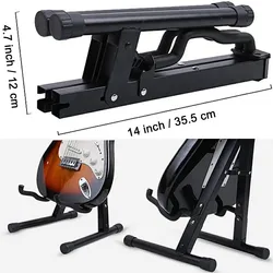 Miwayer Guitar Stand Folding A Frame Floor Universal Metal for Acoustic Classical Electric Bass Guitars Banjo Ukulele Portable