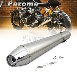 38-51MM Chrome Stainless Steel Exhaust Muffler Slip for 125cc-1000cc Street/Sport/Racing/Scooters Bike ATV Exhaust Pipes