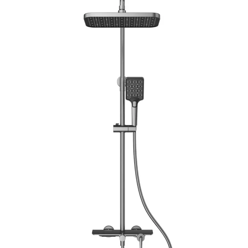 

Rose Gold Shower, Waterfall Outlet Shower Set, Shelf, Shower