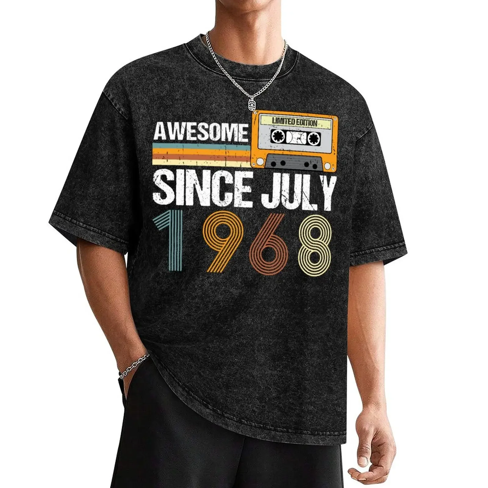 

Awesome Since July 1968 56th Birthday Vintage July 1968 T-Shirt blanks anime vintage t shirts mens t shirts