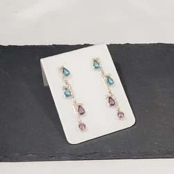 New Fashion Style Transparent/White Acrylic Earrings Jewelry Display Stand Holder Ear Stud Storage Organizer Show Bracket Rack