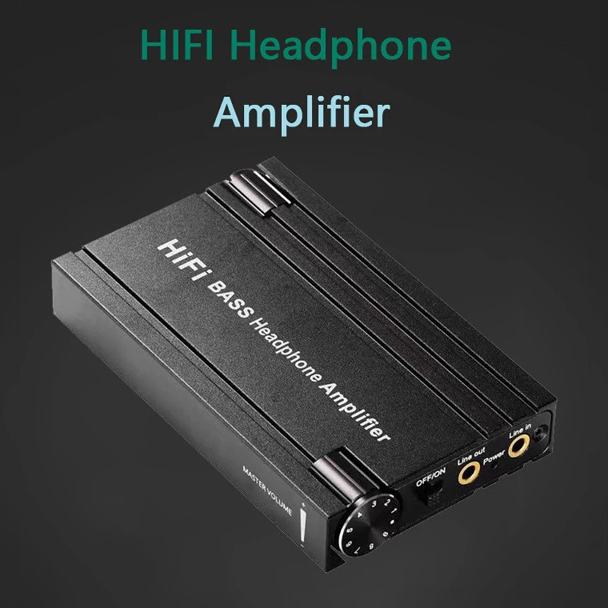 HIFI headphone amplifier Portable Hifi Earphone Amp With Bass Volume Control For MP3/MP4/Phones/Digital Player Durable