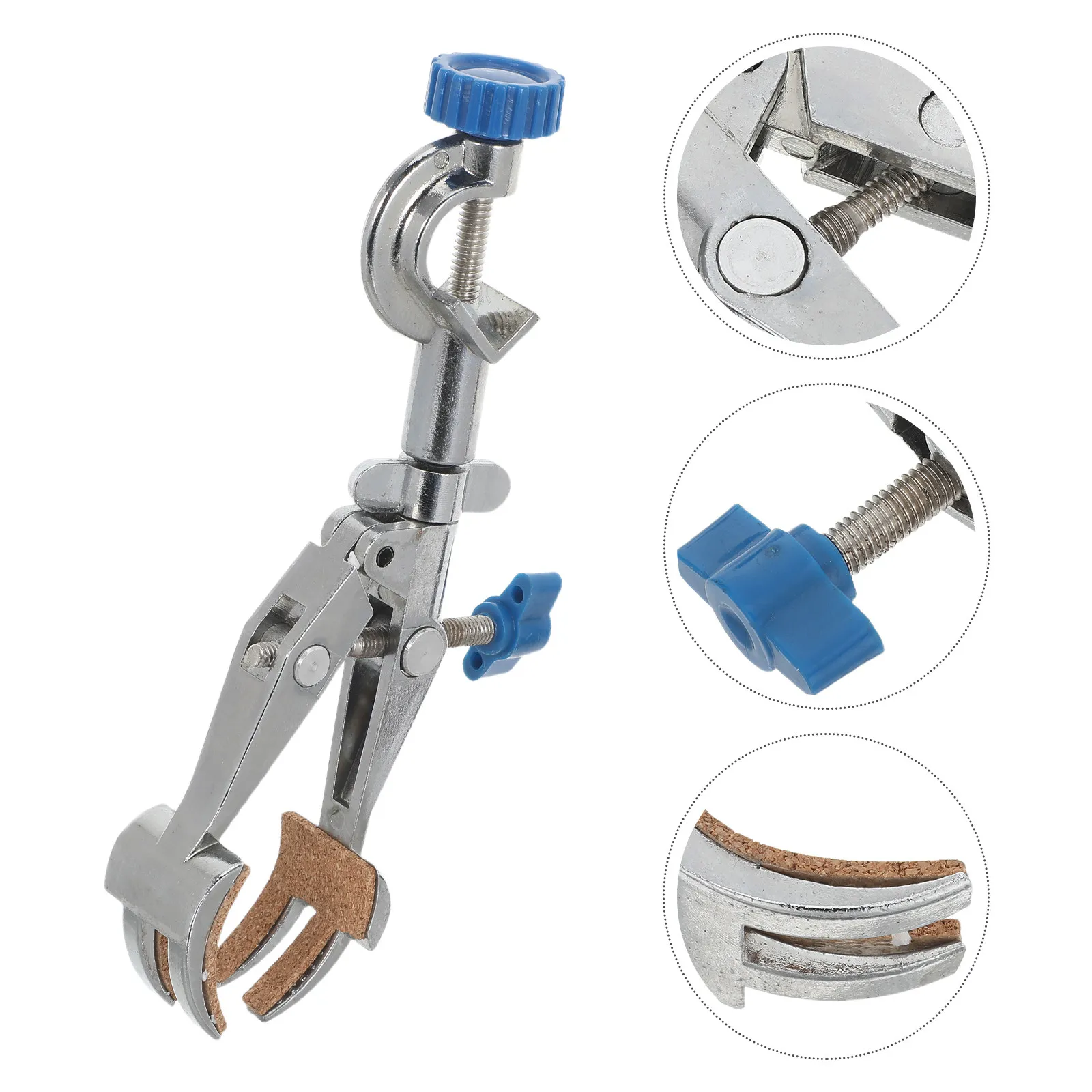 

Lab Clamp Adjustable 4-Prongs Beaker Holder Heat Resistant Flask Holder Chemistry Lab Stand Extension Laboratory Support Clamp