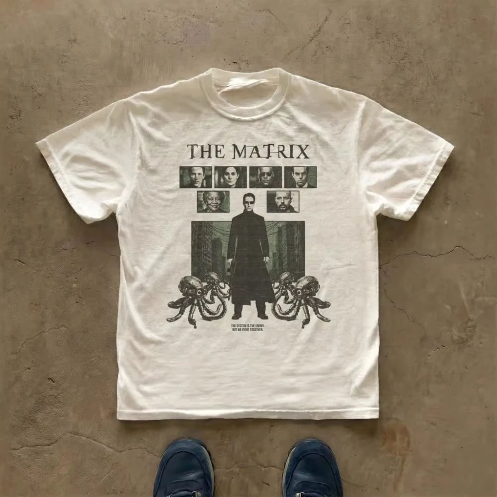 2026 Summer New Style Shameless Bastard High-Quality Casual Comfortable Breathable Men's Printed Round-neck T-Shirt