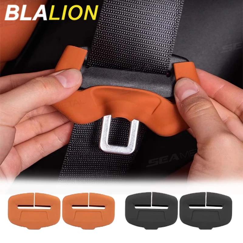 

2Pcs Seat Belt Buckle Cover Anti-Scratch Rubber Car Seat Buckle Protector Clip Protection Cover Universal for SUV Sedan