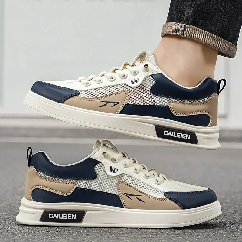 

Summer Men's Skateboard Shoes Comfortable Breathable Mesh Sports Shoes Men Outdoor Non-slip Slip-on Casual Sneakers Man Trainers