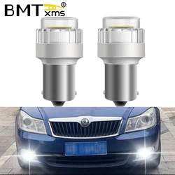 BMTxms 2X 캔버스 T15 P21W 1156 BA15S LED 라이트 DRL 램프 (스코다 슈퍼브 옥타비아 2, 기아 리오 3 4 씨드, 르노 라구나, 폭스바겐 샤란 7N 용)