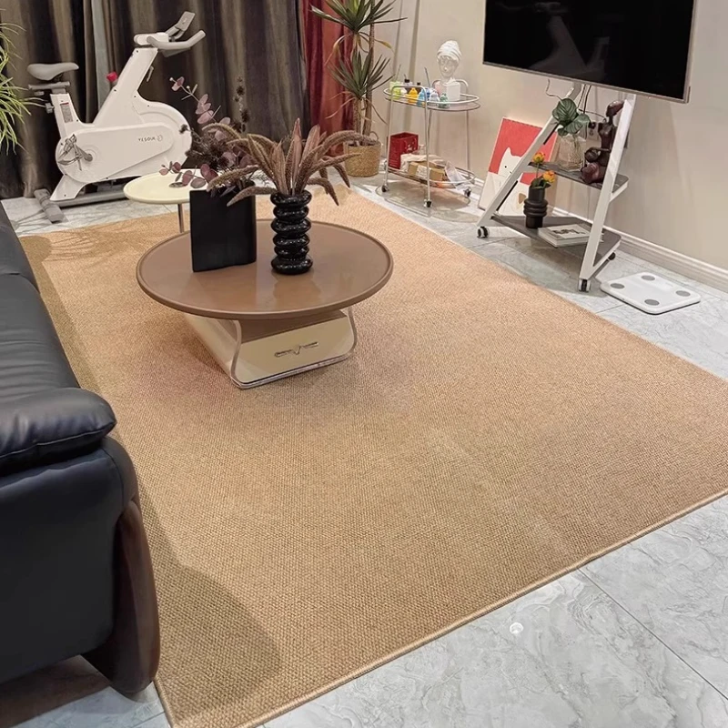 سجادة مظهر من السيزال قابلة للمسح ولا تغسل منطقة كبيرة لغرفة المعيشة وغرفة النوم ونافذة الخليج استوديو الصور على الطراز الياباني سجادة غير قابلة للانزلاق لديكور المنزل