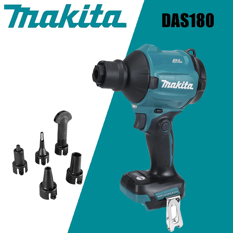 Makita DAS180  Brushless Portable Dust Blower Cordless 18V LXT Charging Dust Blowing Gun Adjustable Speed Dust Blower Power Tool